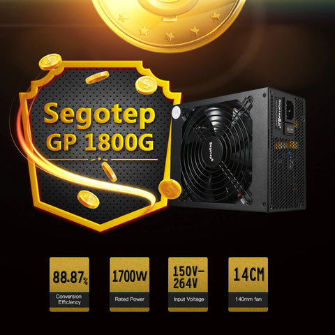 Segotep 1700W Coin Mining Miner Power Supply