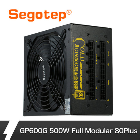 Segotep 500W GP600G Full Modular ATX PC Computer Power Supply